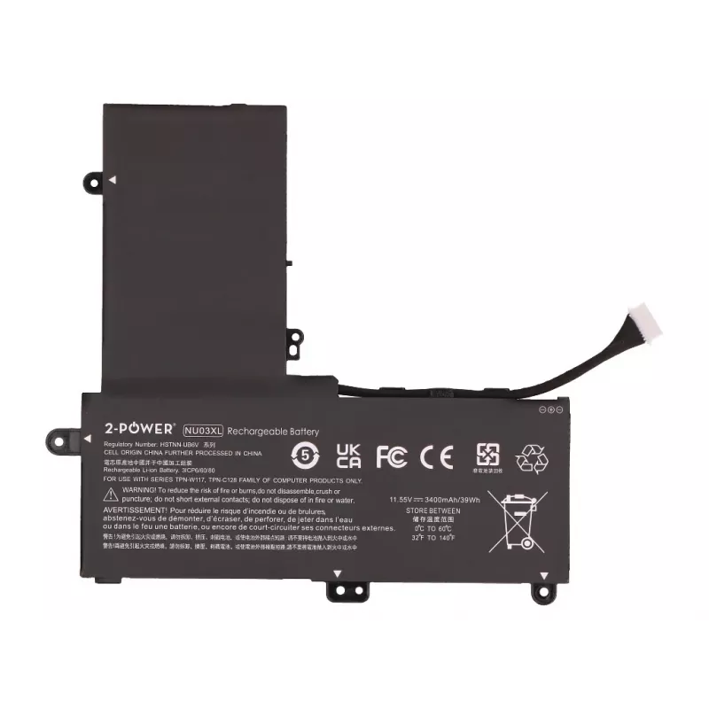 2-Power Main Battery Pack HP Pavilion x360 11-u000 - Akku - 3400 mAh
