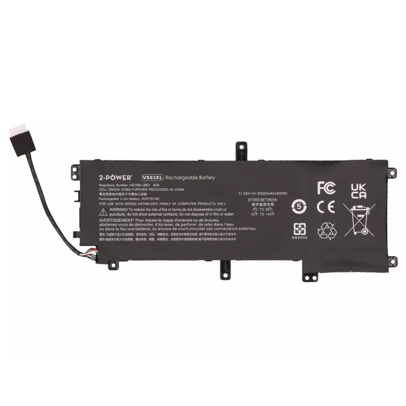 2-POWER Hauptakku 11,55V 3500mAh für HP Envy 15-AS000NC