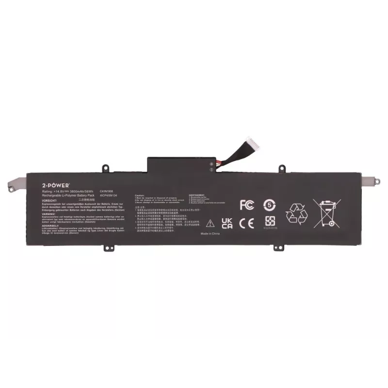 2-Power Main Battery Pack für Asus ROG Zephyrus G14 GA401QEC - 56 Wh