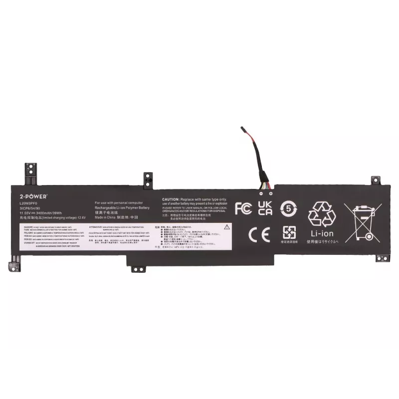 2-POWER Hauptakku für Lenovo IdeaPad 1-14JIL7 82LV - 3400 mAh