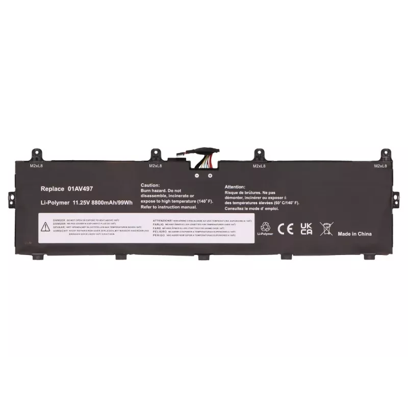 2-Power Main Battery Pack für Lenovo ThinkPad P72 20MB - 99 Wh