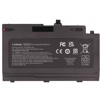 2-Power Hauptakku für HP ZBook 17 G4 Mobile Workstation - 95 Wh, 11,55 V, 6-Zellen Li-Ion