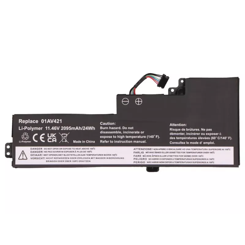 2-Power Main Battery Pack für Lenovo ThinkPad T470 - 2000 mAh