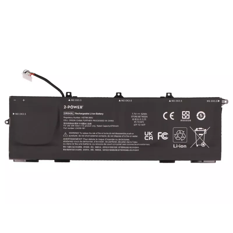 2-Power Main Battery Pack - Lithium-Ion - 50 mAh - 3,7 V