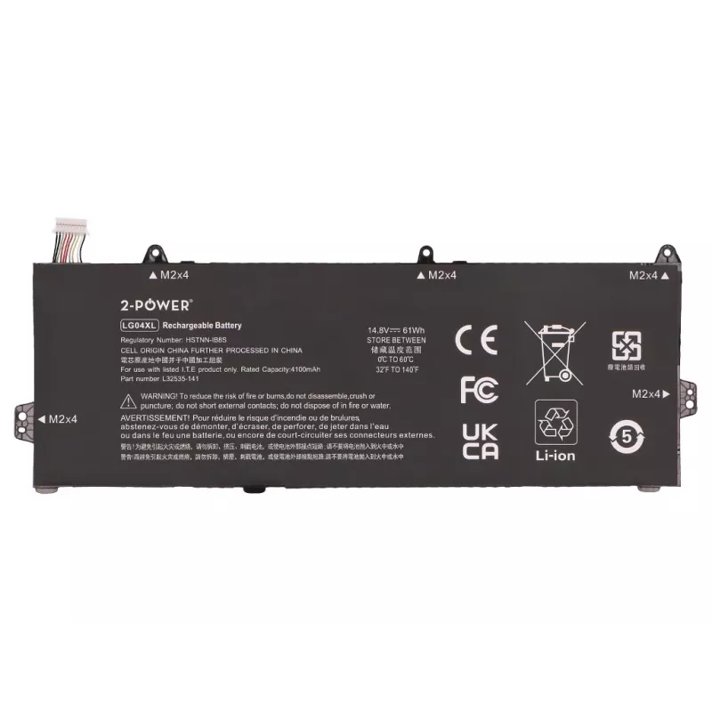 2-Power Hauptakku für HP Pavilion 15-CS1067tx - 41Wh 11,55V 3-Zellen Li-Ion