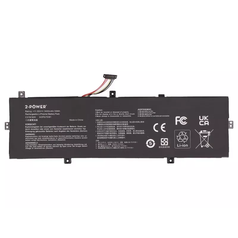 2-Power Hauptakku für Asus ZenBook UX430 Serie - 3400 mAh