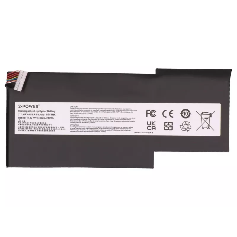 2-Power Hauptakku für MSI GS63VR - 49 Wh Lithium-Ionen