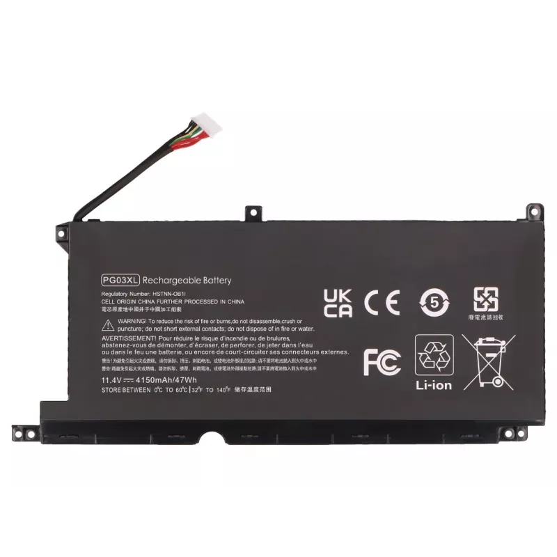 2-Power Main Battery Pack HP 15-dk0020TX - 11,4V 4150mAh Lithium-Ion