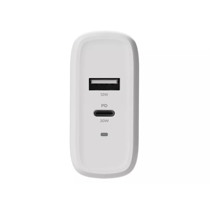 2-POWER Wall Charger PD 20W USB-C & 12W USB-A