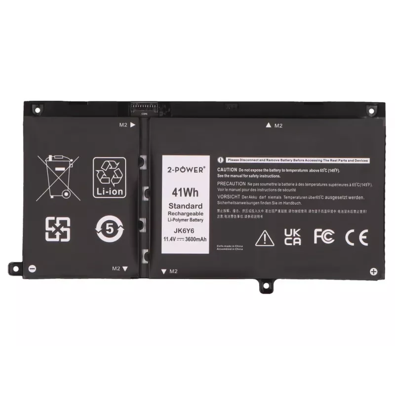 2-Power Hauptakku für Dell Vostro 5502 - 11,4 V 3600 mAh