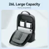 Vention KRSB0 26L wasserdichter Laptop-Rucksack 17,3 Zoll Dunkelgrau
