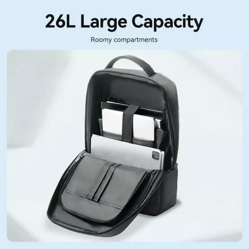 Vention KRSB0 26L wasserdichter Laptop-Rucksack 17,3 Zoll Dunkelgrau