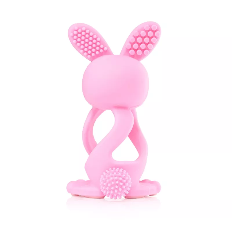 Brush Baby Bobbie Bunny Beißring - Rosarot