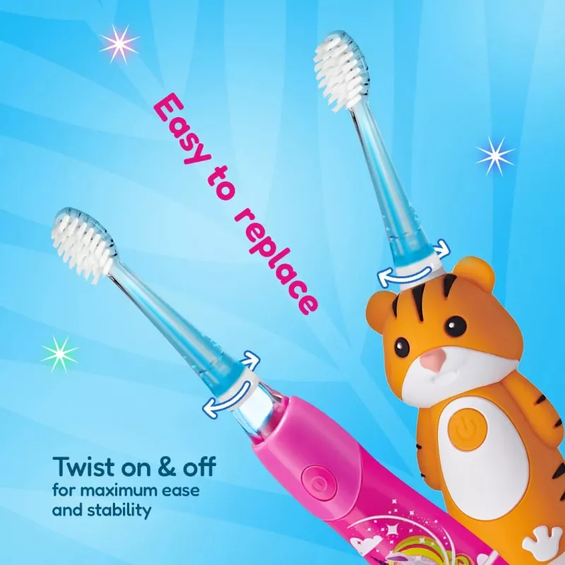 Brush-Baby Kidz Sonic Ersatzbürstenköpfe 6+ 4er Pack