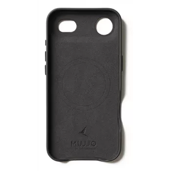 Mujjo Lederhülle für iPhone Air mit MagSafe, Schwarz