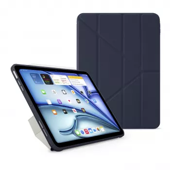 Pipetto Origami No1 Original Case für iPad Air 11 (M2/M3) / iPad Air 10.9 (4./5. Gen), Dunkelblau