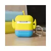 ThumbsUp! PowerSquad 3D Silikon AirPods Hülle, Alien, Blau/Weiß/Gelb