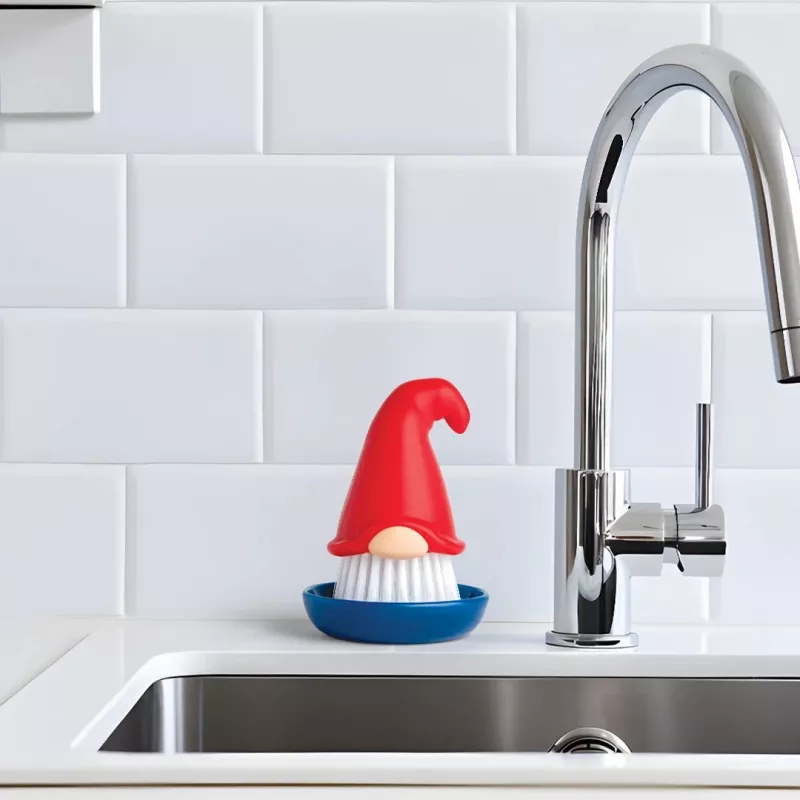 OTOTO Beardy Dish Brush – Neuartige Küchenbürste mit integriertem Aufhängeloch