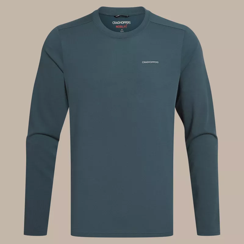 Craghoppers NosiLife Abel LS T-Shirt - Blue Stone, Größe L