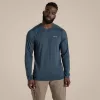 Craghoppers NosiLife Abel LS T-Shirt - Blue Stone, Größe L