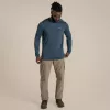 Craghoppers NosiLife Abel LS T-Shirt - Blue Stone, Größe L