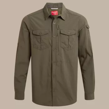 Craghoppers NosiLife Adventure LS Shirt III - Woodland Green, Größe M