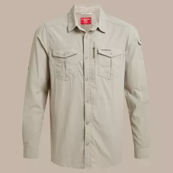 Craghoppers NosiLife Adventure LS Shirt III - Parchment - Größe L