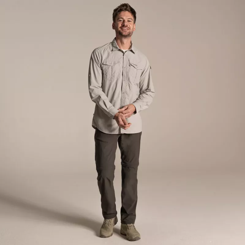 Craghoppers NosiLife Adventure LS Shirt III - Parchment - Größe L