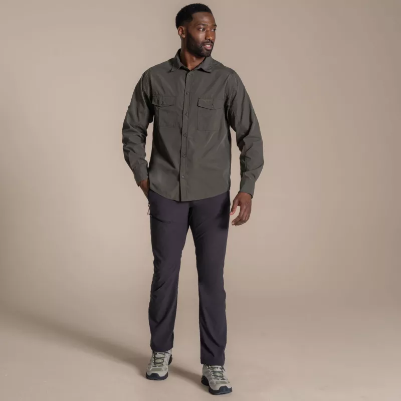 Craghoppers Kiwi II Long Sleeved Shirt - Cedar - Größe L