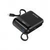 Canyon OnPower 204 20000 mAh Powerbank mit USB-C- und Lightning-Kabeln, Schwarz