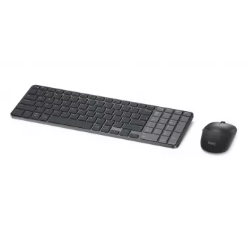 Dell Pro 7 Wiederaufladbares kompaktes Tastatur- und Maus-Set - KM746 - Russisch (QWERTY) - Titan Grau