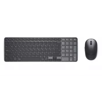 Dell Pro 7 Wiederaufladbares kompaktes Tastatur- und Maus-Set - KM746 - Russisch (QWERTY) - Titan Grau