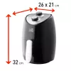 FRITEL Starter My SnackTastic 4202 Airfryer 1kW Silber/Schwarz