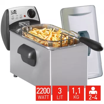 FRITEL Starter Fritteuse 3L 2.2kW Edelstahl