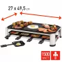 FRITEL RG 2170 Raclette Grill Edelstahl Chrom/Schwarz 1200 W 8 Personen