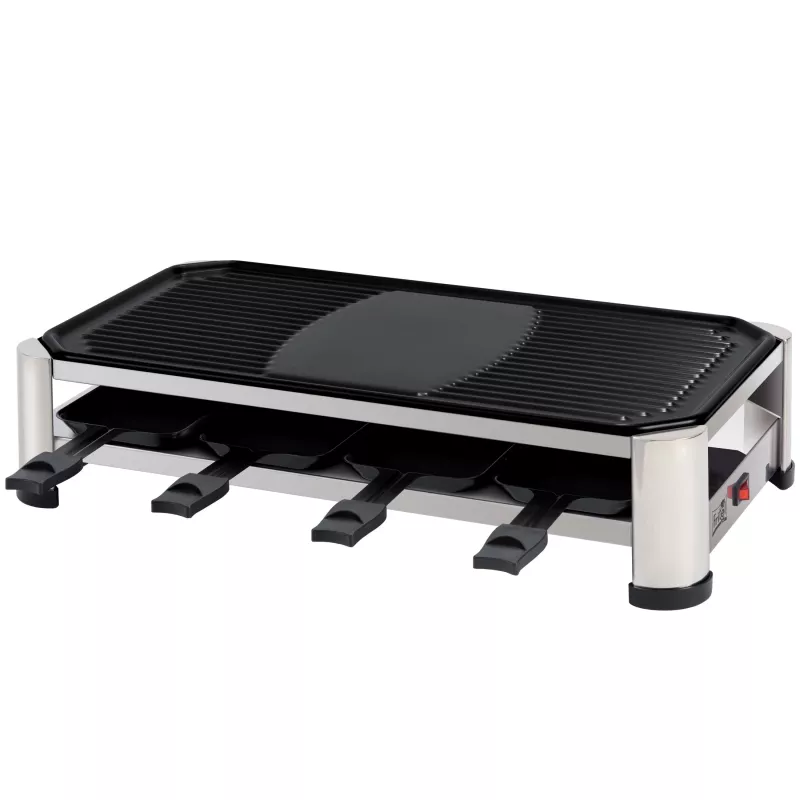FRITEL RG 2170 Raclette Grill Edelstahl Chrom/Schwarz 1200 W 8 Personen