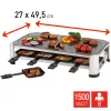 FRITEL SG 2180 Raclette Edelstahl/Chrom Schwarz