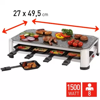FRITEL SG 2180 Raclette Edelstahl/Chrom Schwarz