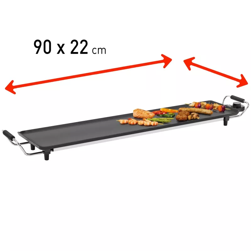FRITEL Starter TY 1897 XXL Teppanyaki Grill 1800W Silber/Schwarz