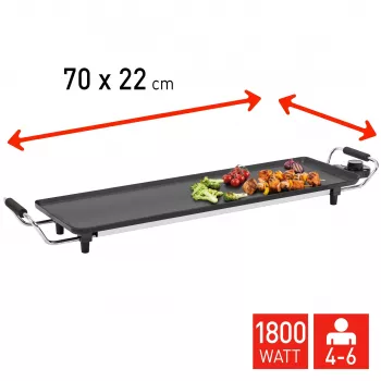 Fritel TY 1689 Teppanyaki Elektrogrill 1800 W Kochfläche aus Aluminium-Druckguss