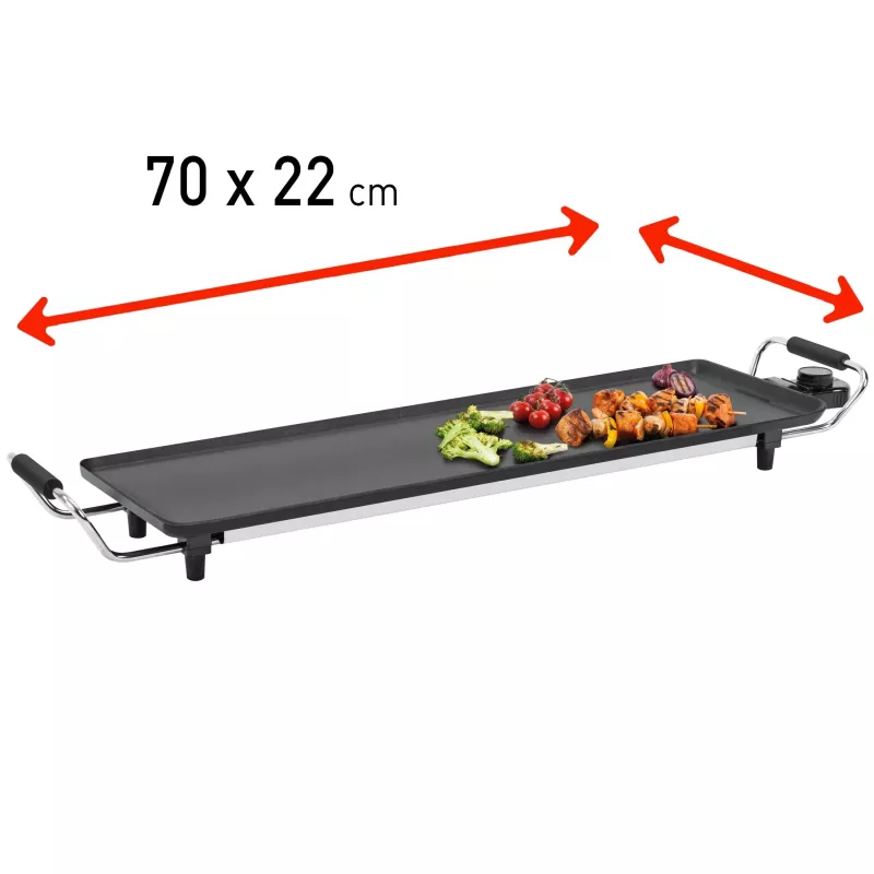 Fritel TY 1689 Teppanyaki Elektrogrill 1800 W Kochfläche aus Aluminium-Druckguss