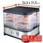 FRITEL Family Food Dehydrator 250W Silver/Grey