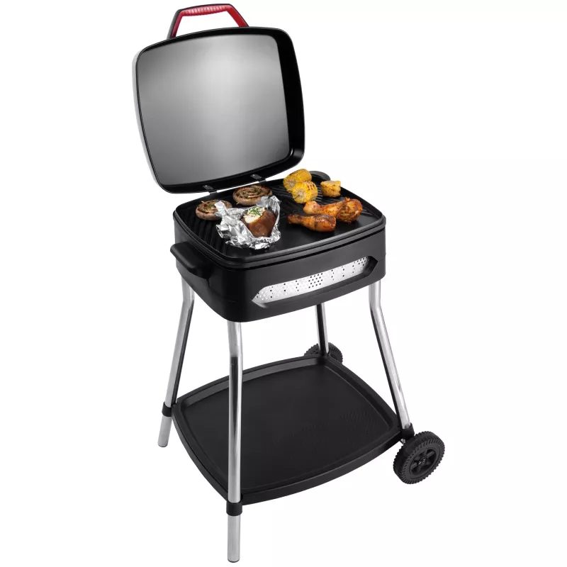 FRITEL Family BBQ 3278 Elektrischer Grill Rot/Schwarz
