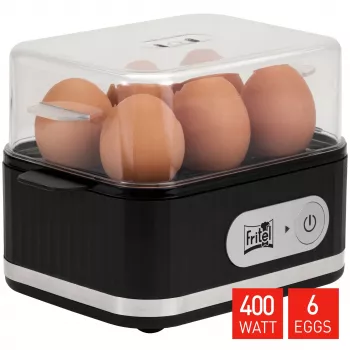FRITEL Family Egg Cooker 400W Schwarz/Transparent