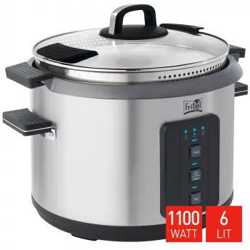FRITEL Family RC 1377 Reiskocher 1,1 kW Edelstahl
