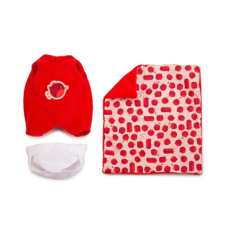 Lilliputiens Babypuppen-Set Aghate mit Korb, Outfit und Decke