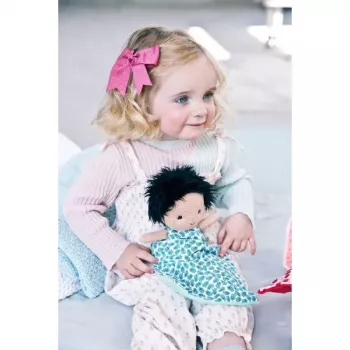 Lilliputiens Babypuppe im Korb mit Outfit und Decke Ari