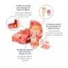 Lilliputiens Lena Baby Doll Set mit Tragekorb, Schnuffeltuch und Milchflasche