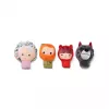 Lilliputiens Fingerpuppen-Set Rotkäppchen, 4 Figuren + Aufbewahrungsbeutel, 12m+