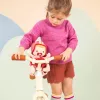 Lilliputiens Lena Puppe im Fahrradsitz mit Kuscheltuch und Helm 18m+